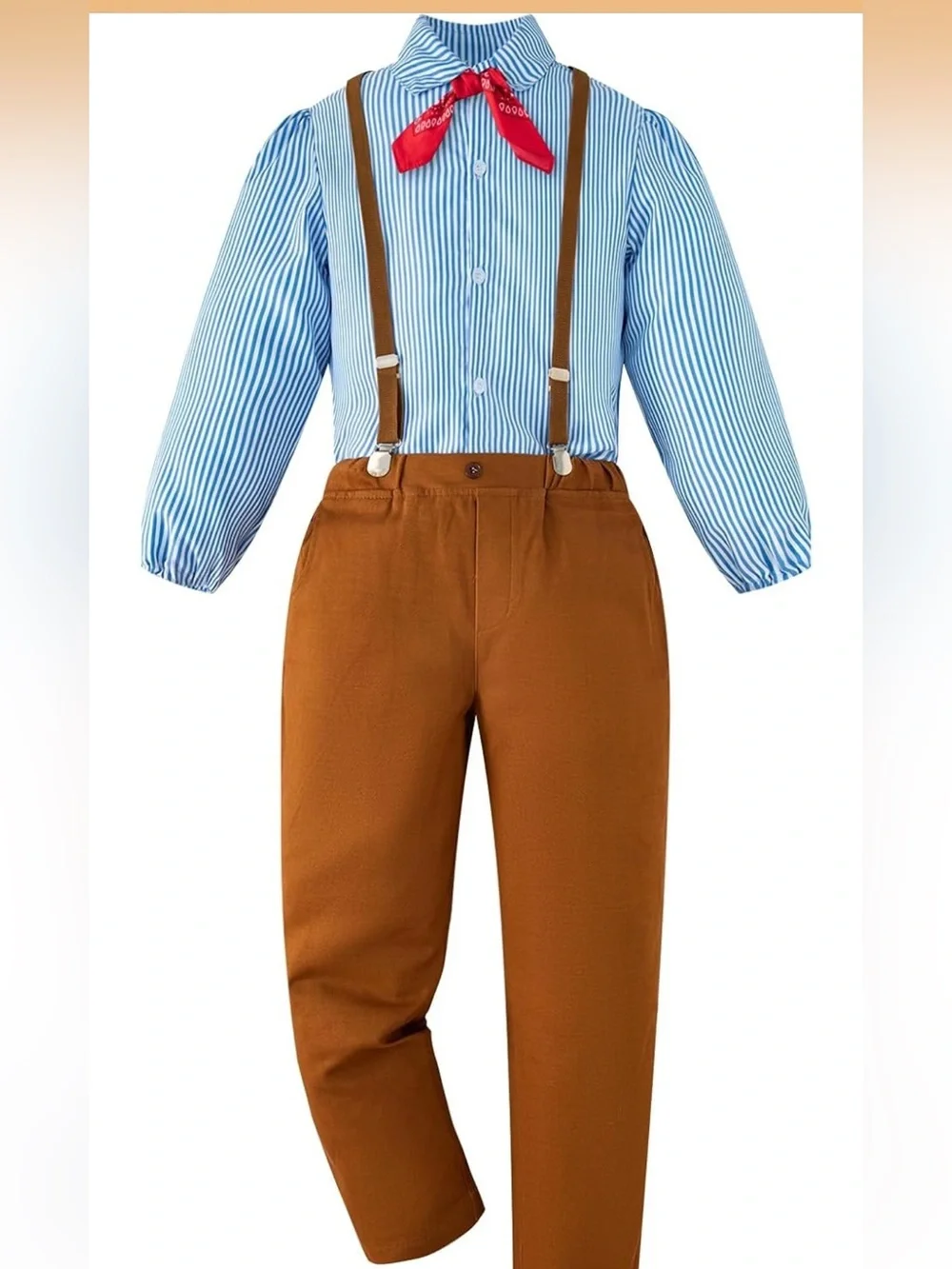 InBakjade Pioneer Boy Costume Villager Boys Cosplay Costume Halloween 1708/bb1-1